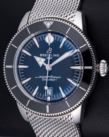 2025 Breitling Superocean Heritage B31 44MM Black Dial Steel Bracelet (AB3112241B1A1)