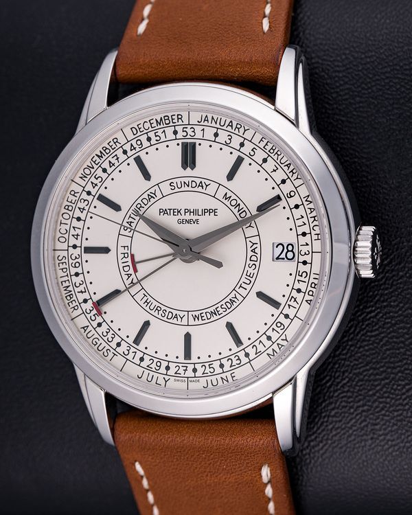 2021 Patek Philippe Calatrava 40MM Silver Dial Leather Strap (5212A-001)