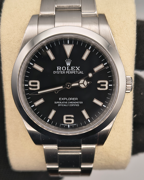 2018 Rolex Explorer 39MM Black Dial Oyster Bracelet (214270)
