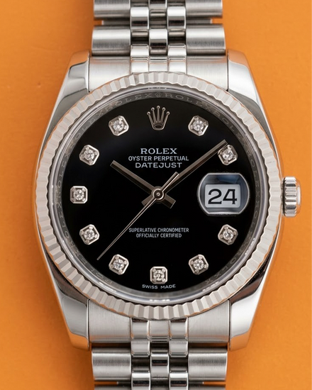 2009 Rolex Datejust 36MM Black Dial Jubilee Bracelet (116234)