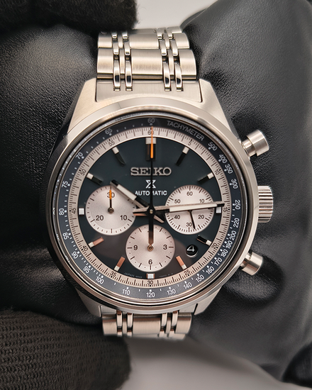 Seiko Prospex "100th Anniversary Prospex" Speedtimer 42MM Grey Dial Steel Bracelet (SRQ049)