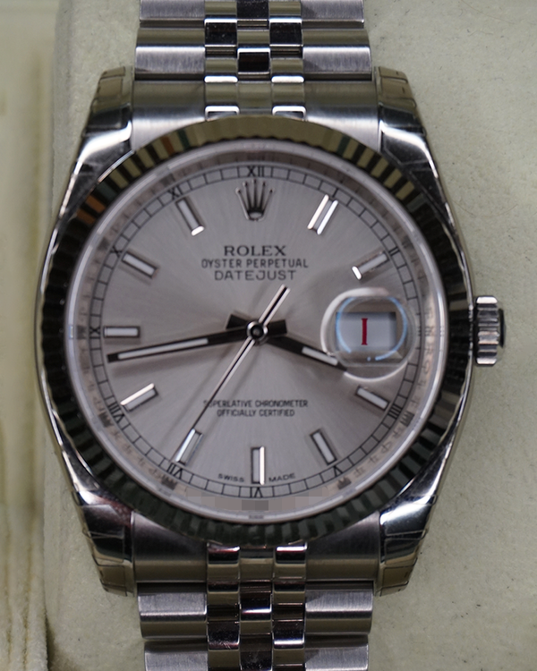 2016 Rolex Datejust 36MM Silver Dial Jubilee Bracelet (116234)