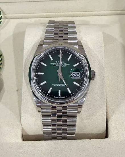 2026 Rolex Datejust 36MM Green "Ombré" Dial Jubilee Bracelet (126200)