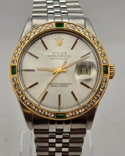 1984 Rolex Datejust 36MM Silver Dial Aftermarket Steel Bracelet (16014)