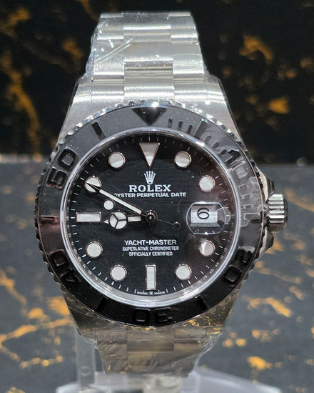 No Reserve - 2026 Rolex Yacht-Master 42MM Black Dial Titanium Oyster Bracelet (226627)