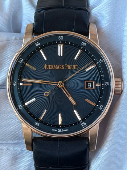 2026 Audemars Piguet Code 11.59 38MM Blue Dial Leather Strap (77410OR.OO.A342CR.01)