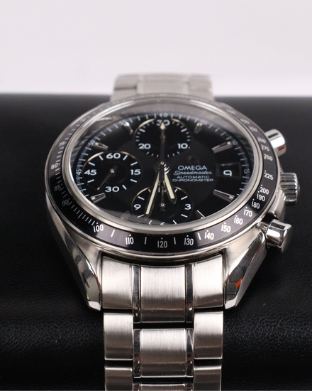 2018 Omega Speedmaster Date 40MM Black Dial Steel Bracelet (3210.50.00)