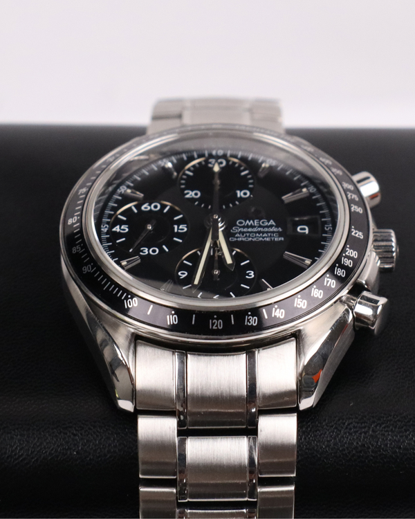2018 Omega Speedmaster Date 40MM Black Dial Steel Bracelet (3210.50.00)