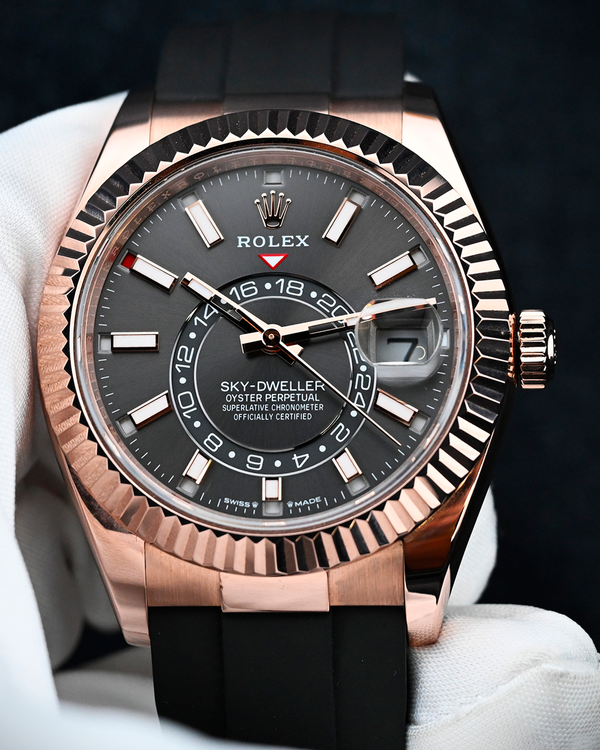2026 Rolex Sky-Dweller 42MM Slate Dial Oysterflex Strap (336235)