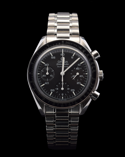 Omega Speedmaster Reduced 39MM Black Dial Steel Bracelet (3510.50)