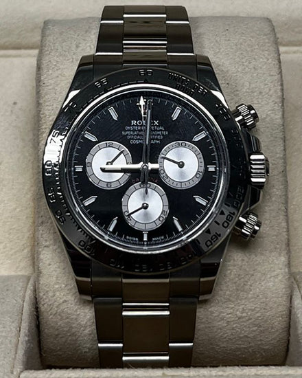 2024 Rolex Cosmograph Daytona 40MM Black Dial White Gold Oyster Bracelet (126509)