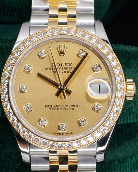 2022 Rolex Datejust 31MM Champagne Dial Two-Tone Jubilee Bracelet (278383RBR)