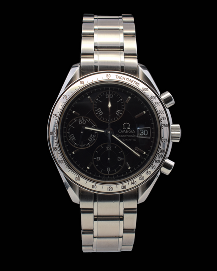 Omega Speedmaster Date 39MM Black Dial Steel Bracelet (3513.50.00)