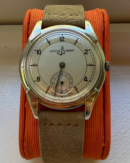 Ulysse Nardin Vintage 36MM Silver Dial Leather Strap (3203)