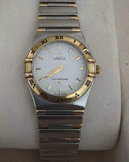 Omega Constellation 25.5MM Quartz Silver Dial Two-Tone Bracelet (1372.30.00)