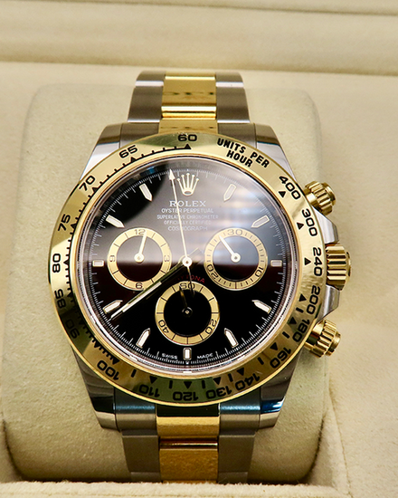 2024 Rolex Cosmograph Daytona 40MM Black Dial Two-Tone Oyster Bracelet (126503)