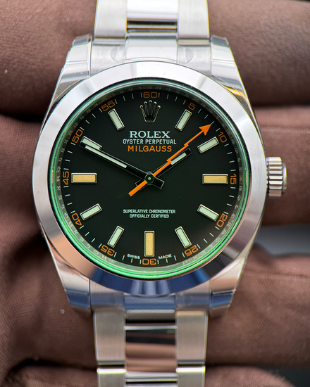 2021 Rolex Milgauss 40MM Black Dial Oyster Bracelet (116400GV)