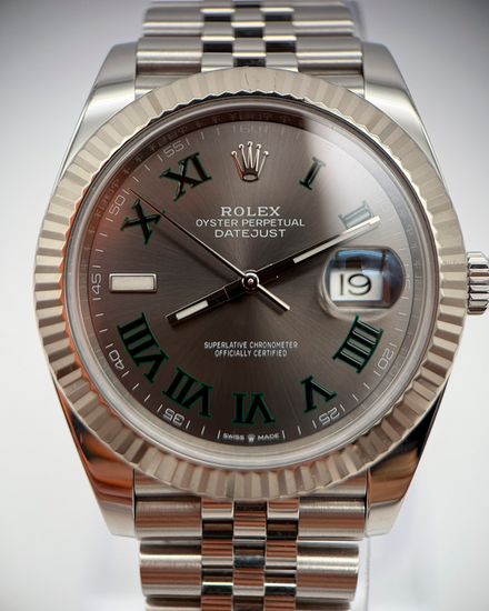 2020 Rolex Datejust "Wimbledon" 41MM Slate Dial Jubilee Bracelet (126334)