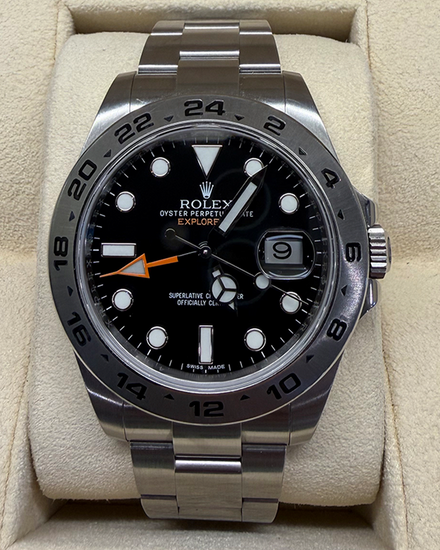 Rolex Explorer II 42MM Black Dial Oyster Bracelet (216570)