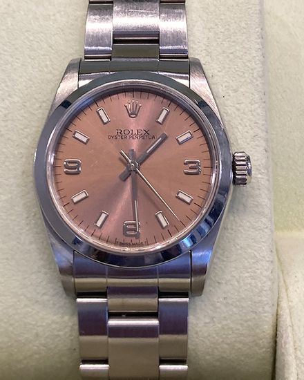 Rolex Oyster Perpetual 31MM Salmon Dial Oyster Bracelet (67480)