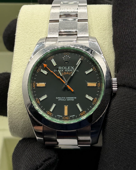 2011 Rolex Milgauss 40MM Black Dial Oyster Bracelet (116400V)
