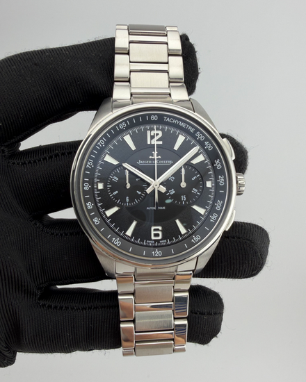 2018 Jaeger-LeCoultre Polaris Chronograph 42MM Black Dial Steel Bracelet (Q9028170)