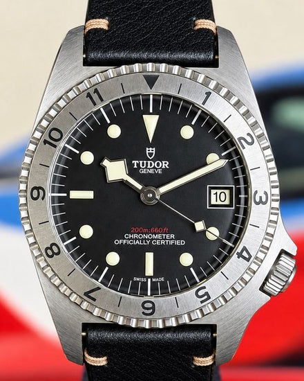 No Reserve - 2020 Tudor Black Bay 42MM Black Dial Leather Strap (70150)