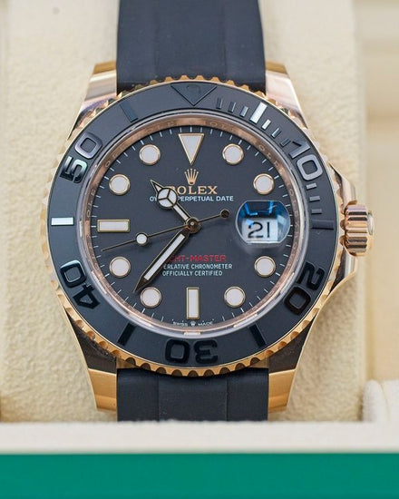 2023 Rolex Yacht-Master 40MM Black Dial Oysterflex Strap (126655)