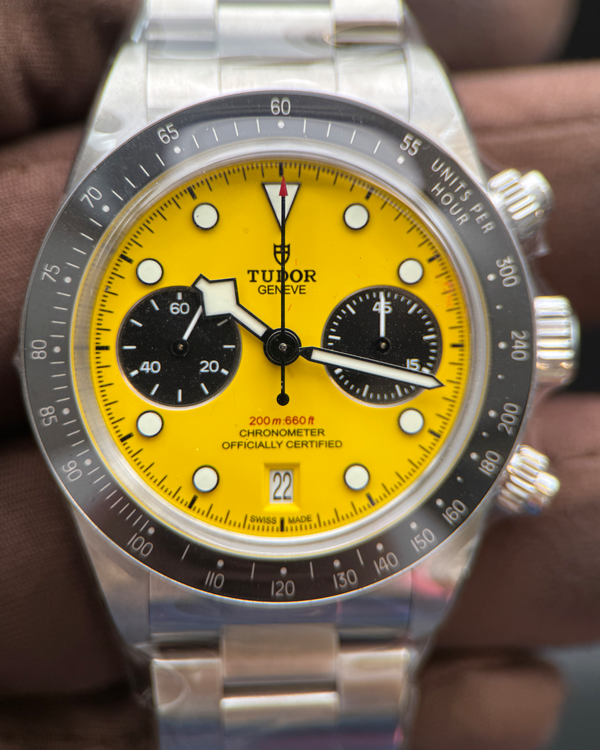 2026 Tudor Black Bay Chrono 39MM Yellow Dial Steel Bracelet (79310N)