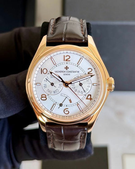 2018 Vacheron Constantin Fiftysix Day-Date 40MM Silver Dial Leather Strap (4400E/000R-B436)