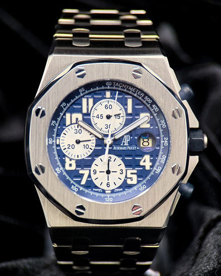 2010 Audemars Piguet Royal Oak Offshore Chronograph 42MM Blue Dial Steel Bracelet (26170ST.OO.1000ST.09)