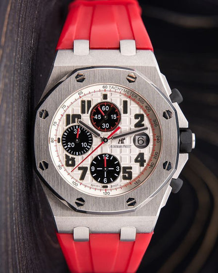 2012 Audemars Piguet Royal Oak Offshore Chronograph 42MM White Dial Rubber Strap (26170ST.OO.D101CR.02)