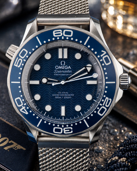 No Reserve - 2024 Omega Seamaster Diver 300M "James Bond 60th Anniversary" 42MM Blue Dial Steel Bracelet (210.30.42.20.03.002)
