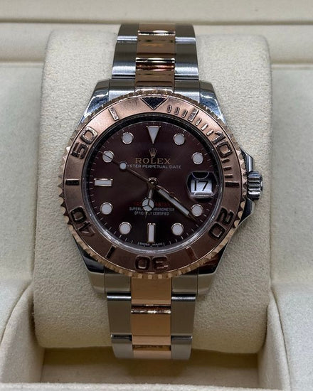 2018 Rolex Yacht-Master 37MM Chocolate Dial Two-Tone Bracelet (268621)