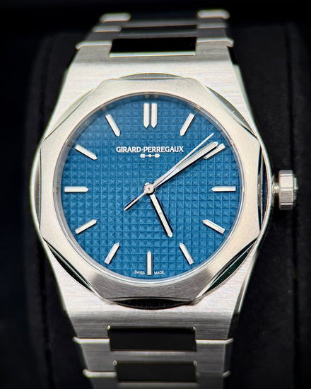 2026 Girard Perregaux Laureato 39MM Blue Dial Steel Bracelet (81008-11-3530)