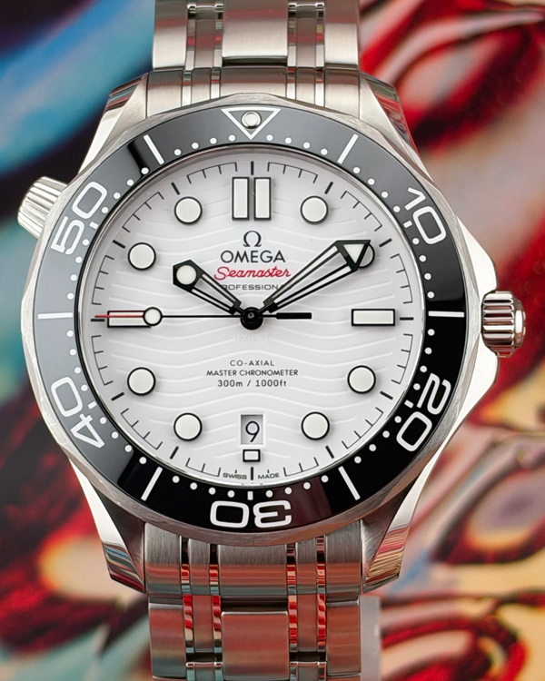 No Reserve - 2025 Omega Seamaster Diver 300M 42MM White Dial Steel Bracelet (210.30.42.20.04.001)