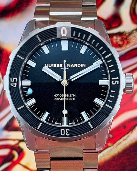 2026 Ulysse Nardin Diver 42MM Black Dial Steel Bracelet (8163-175/92)