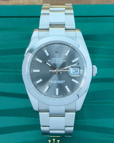 2026 Rolex Datejust 41MM Slate Dial Oyster Bracelet (126300)