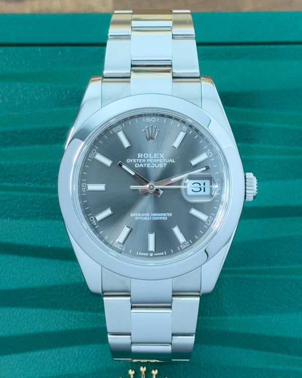 2026 Rolex Datejust 41MM Slate Dial Oyster Bracelet (126300)