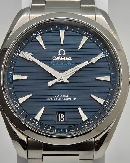 2022 Omega Seamaster Aqua Terra 150M 41MM Blue Dial Steel Bracelet (220.10.41.21.03.001)