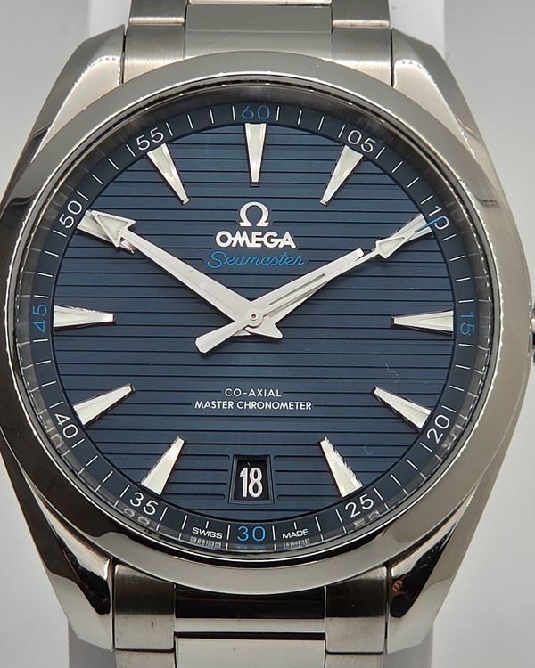 2022 Omega Seamaster Aqua Terra 150M 41MM Blue Dial Steel Bracelet (220.10.41.21.03.001)