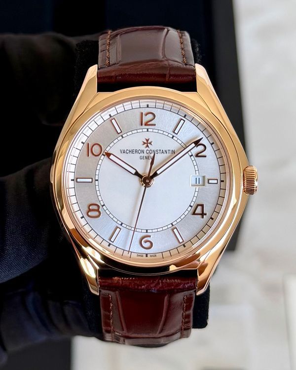 2020 Vacheron Constantin Fiftysix 40MM Silver Dial Aftermarket Leather Strap (4600E/000R-B441)
