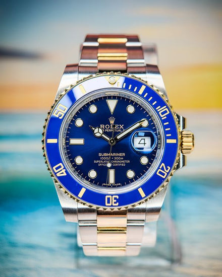 No Reserve - 2018 Rolex Submariner Date "Bluesy" 40MM Blue Dial Two-Tone Oyster Bracelet (116613LB)