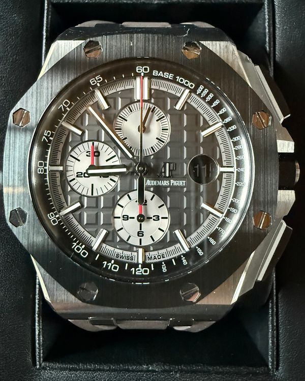 Audemars Piguet Royal Oak Offshore Chronograph 44MM Grey Dial Rubber Strap (26400IO.OO.A004CA.01)