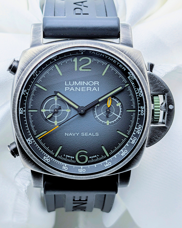 2024 Panerai Luminor Chrono "Navy SEAL's" 44MM Grey Dial Rubber Strap (PAM01409)
