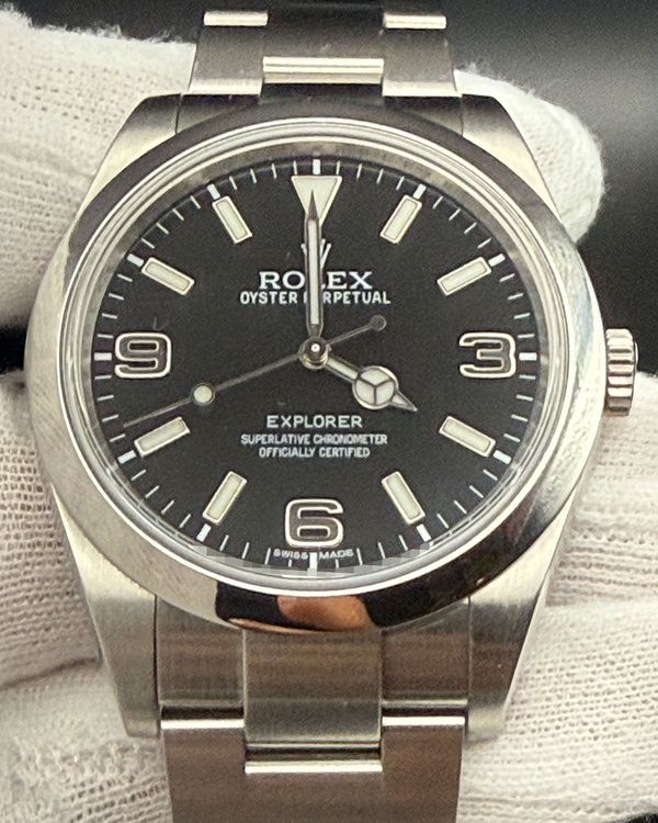 Rolex Explorer 39MM Black Dial Oyster Bracelet (214270)