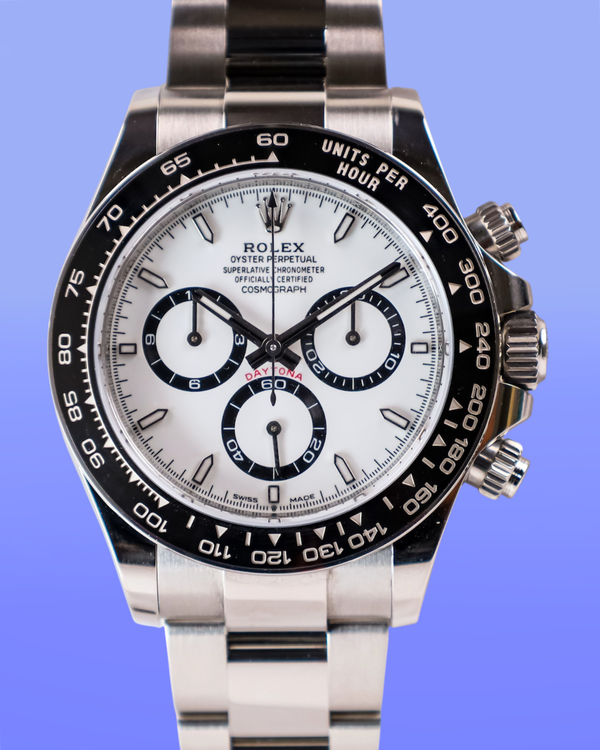 No Reserve - 2026 Rolex Cosmograph Daytona "Panda" 40MM White Dial Oyster Bracelet (126500LN)