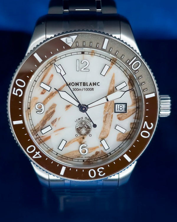 No Reserve - 2026 Montblanc Iced Sea 0 Oxygen L.E. 41MM White Dial Steel Bracelet (137211)