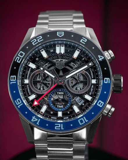 2019 TAG Heuer Carrera Caliber 02 GMT Steel Skeleton Dial (CBG2A1Z.BA0658)