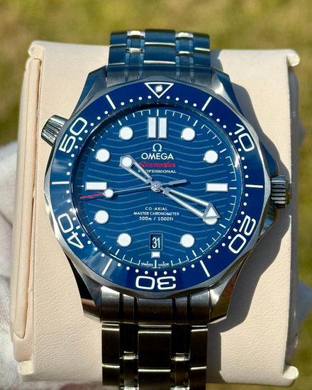 2026 Omega Seamaster Diver 300M 42MM Blue Dial Steel Bracelet (210.30.42.20.03.001)